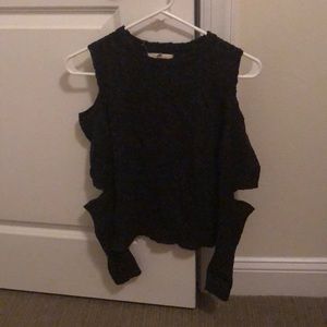 Gilded intent dark grey sweater